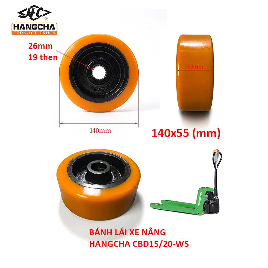 Bánh lái xe nâng Hangcha CBD20-WS