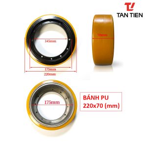 Bánh lái xe nâng Noblelift 220x70