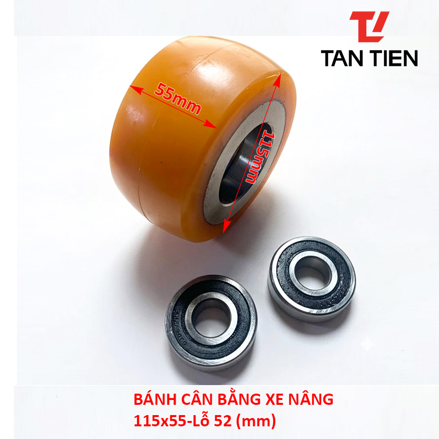 Bánh PU xe nâng HELI 115x55