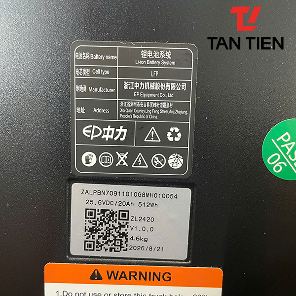 Bình pin Lithium Ion xe nâng EP F4