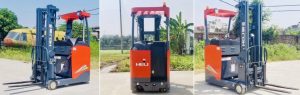 So sánh xe nâng điện đứng lái Heli vs Hangcha Trung Quốc gồm reach truck, pallet stackers, electric pallet trucks, giúp bạn mua xe nâng Heli-Hangcha tốt